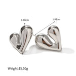 18K Gold Liquid Heart Drop Earrings -  QH Clothing