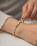 18K Gold Noble and Exquisite Pearl Versatile Bracelet -  QH Clothing