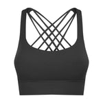 Arrival Workout Exercise Underwear Women Hem Widened Criss Cross Back Shaping Shockproof Push up Sports Bra - Quality Home Clothing| Beauty