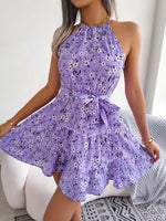 Spring Summer Casual Ruffled Large Swing Floral Dress Beach Dress Women Clothing - Quality Home Clothing| Beauty
