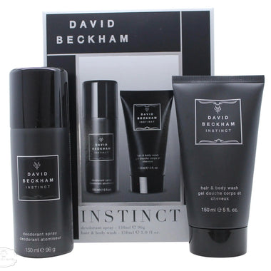 David Beckham Instinct Presentset 150ml Deodorantsprej + 150ml Duschgel - QH Clothing