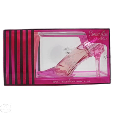 Disney Cinderella Pink Slipper Gift Set 60ml EDP + 75ml Shower Gel + 75ml Body Lotion - QH Clothing