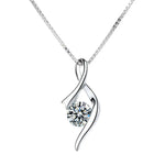 Elegant Solitaire Diamond Pendant Necklace for Mother's Day -  QH Clothing