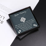 Eternal Star Diamond-Encrusted Gift Box Pendant Necklace -  QH Clothing