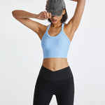 Fitness Training Yoga Bra Women Rib Halter Shock Absorption Push up Sports Bra - Quality Home Clothing| Beauty
