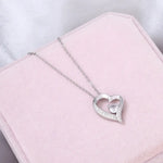 Heart Cutout Zircon Gift Box Necklace: A Luxurious Symbol of Love for Your Daughter -  QH Clothing