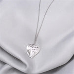 Heartwarming Angel Wings Diamond Necklace for Daughter -  QH Clothing