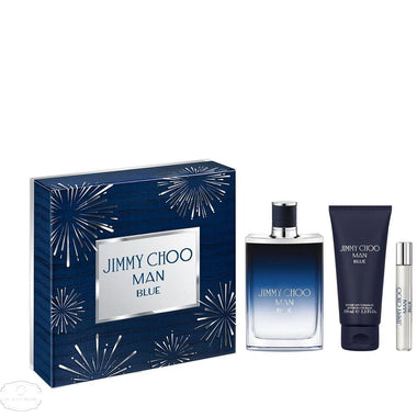 Jimmy Choo Man Blue Gift Set 100ml EDT + 100ml Shower Gel + 7.5ml EDT - QH Clothing