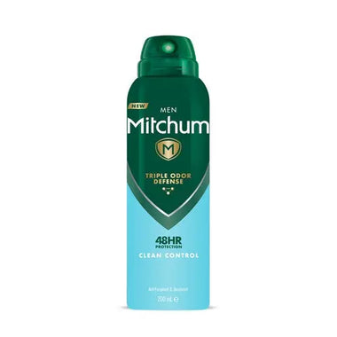 Mitchum Men Triple Odor Defense Clean Control 48HR Protection Deodorant Spray 200ml - QH Clothing