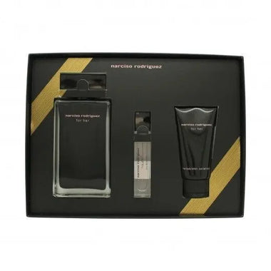 Narciso Rodriguez for Her Gift Set 100ml EDT + 50ml Body Lotion +10ml EDT - QH Clothing