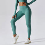 Nude Feel Skinny Yoga Pants Women Outdoor Running Quick Drying Fitness Pants High Waist Hip Lift Sports Pants - Quality Home Clothing| Beauty