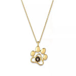 Pet Paw Print Projection Necklace -  QH Clothing
