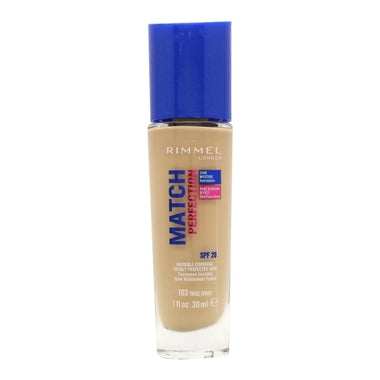 Rimmel Match Perfection Foundation 30ml - 103 True Ivory - Quality Home Clothing| Beauty
