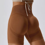 Seamless Yoga Shorts Peach Hip Raise High Waist Fitness Pants Tight Running  Shorts - Quality Home Clothing| Beauty