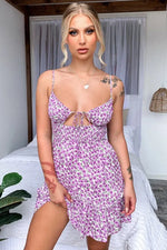 Spring Summer Small Floral Print Strapless Sexy Strap Short Dress - Quality Home Clothing| Beauty