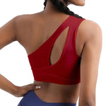 Sports Bra Internet Women Shoulder Asymmetric Yoga Vest Workout Underwear Running Sports Bra Underwear - Quality Home Clothing| Beauty