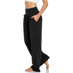Sports Loose Straight Solid Color Yoga Multi Color Running Casual Slimming Sports Wide Leg Pants - Quality Home Clothing| Beauty