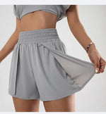 Summer Casual High Waist Peach Hip Lift Quick Drying Tight Shorts Outer Wear Anti Exposure Sexy Faux Two Piece Sports Shorts - Quality Home Clothing| Beauty