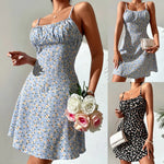 Summer New Women Printed Stretch Zou Strap Dress - Quality Home Clothing| Beauty