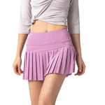 Summer Ultra-Short Pleated Skirt Sports Running Faux Two-Piece Skirt Sports Mini Skirt Tennis Skirt Anti-Exposure - Quality Home Clothing| Beauty