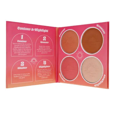 Sunkissed Radiant Lustre Face Palette - 4 Shades - QH Clothing