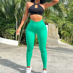 Tight High Waist Yoga Pants Sports Fitness Butt-Lift Underwear Moisture Wicking Quick Drying - Quality Home Clothing| Beauty