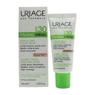 Uriage Hyseac 3-Regul Global Tinted Skin Care SPF30 40ml - Universal - Quality Home Clothing| Beauty