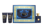 Versace Pour Homme Dylan Blue Presentset 50ml EDT + 50ml A/Shave Balm + 50ml Shower Gel - Quality Home Clothing| Beauty