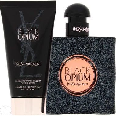 Yves Saint Laurent Black Opium Gift Set 50ml EDP + 2 x 50ml Body Lotion - QH Clothing