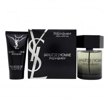 Yves Saint Laurent La Nuit de L'Homme Gift Set 100ml EDT + 2 x 50ml Shower Gel - QH Clothing