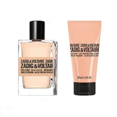 Zadig & Voltaire This is Her! Vibes of Freedom Gift Set 50ml EDP + 50ml Body Lotion - QH Clothing