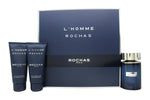 Rochas L'Homme Rochas Gift Set 100ml EDT + 100ml Shower Gel + 100ml Body Lotion - Quality Home Clothing| Beauty